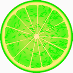 Logo showing a slice of fruit 